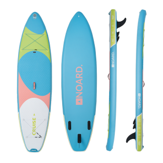 NOARD SUP Stand Up Paddle Surfboard bubbles bunt blau rot gelb grün
